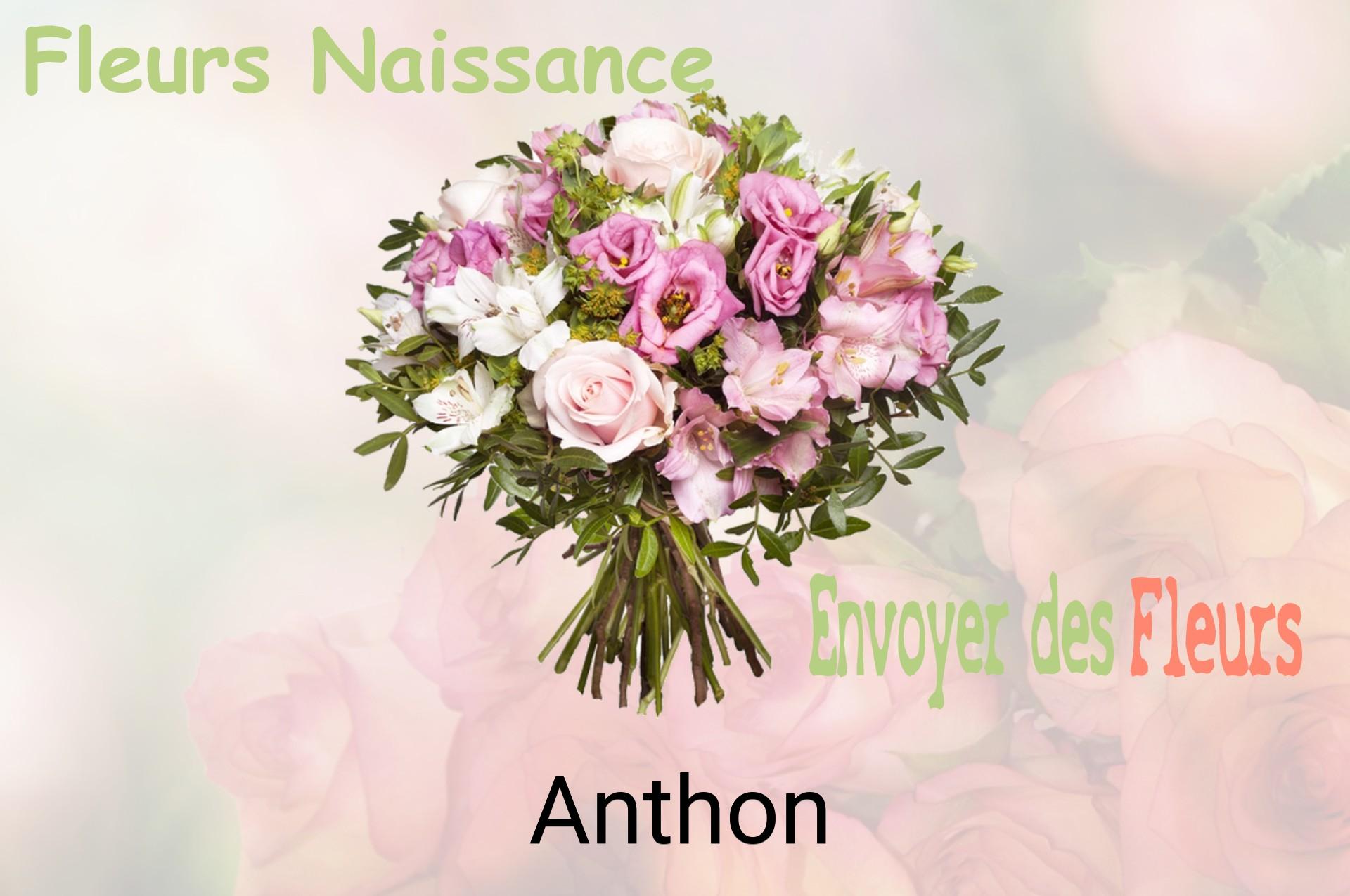 Bouquet de fleurs de naissance livré à Anthon
